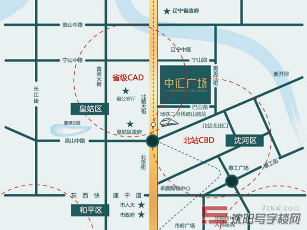 沈阳中汇广场位置图