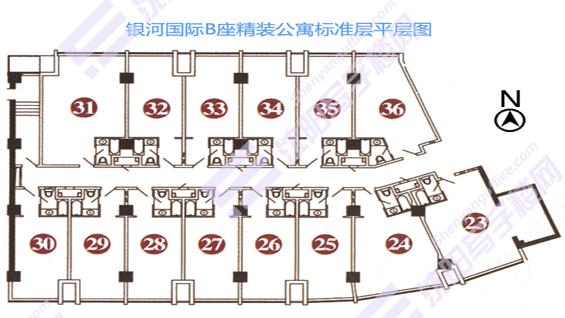B座平层图