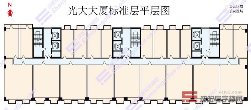光达大厦C座平层图