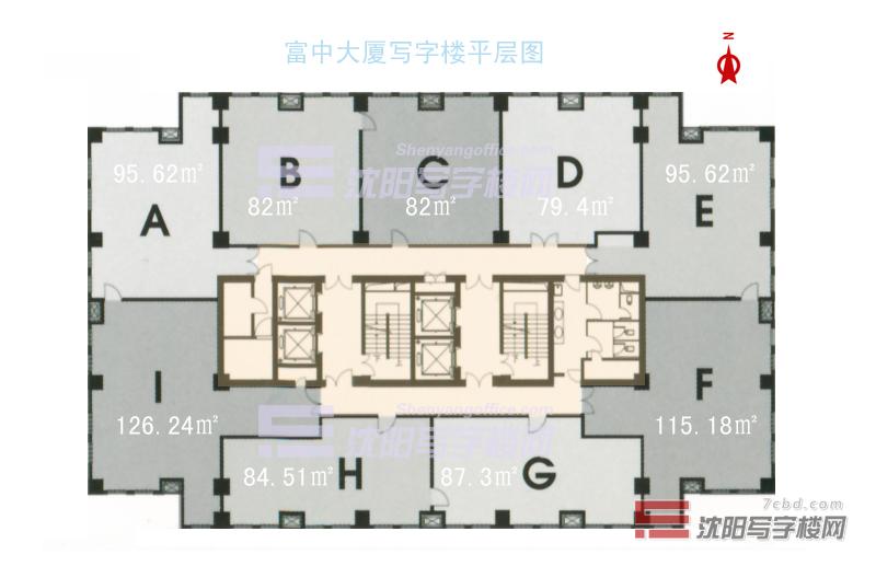 富中大厦平层图