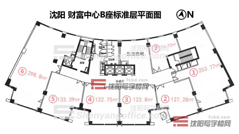 B座平层图
