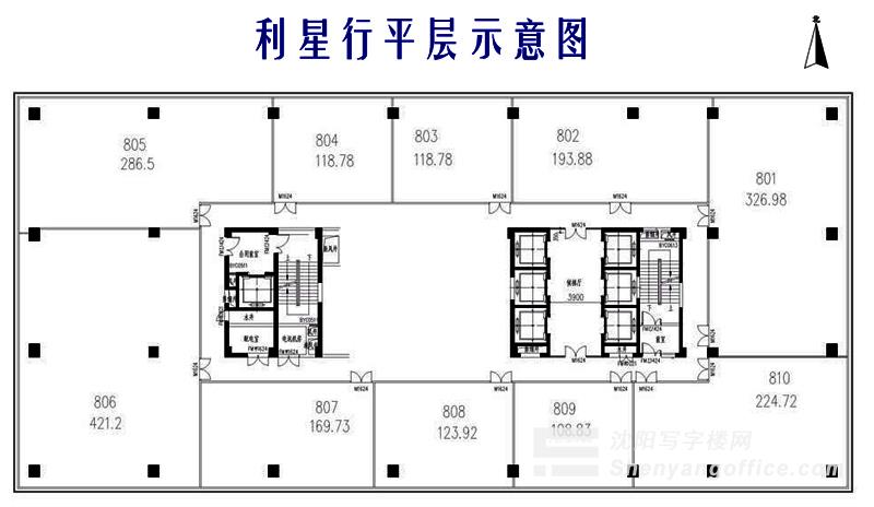 利星行大厦平层图