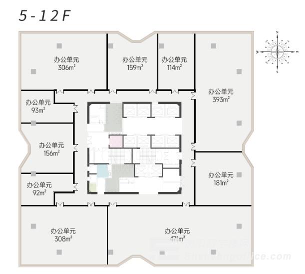 创新大厦A座平层图