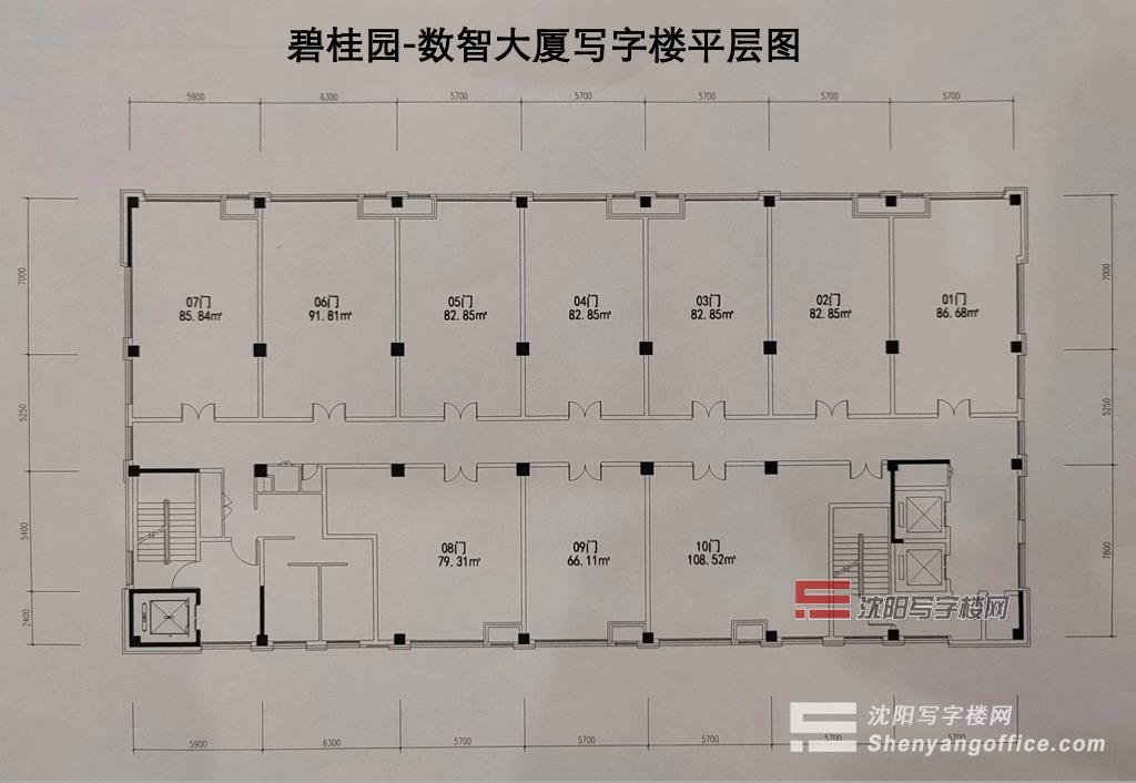 数智大厦平层图